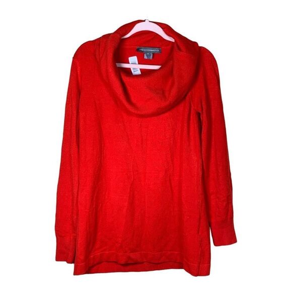 French Connection Women's Mars Red Cowl Neck Pullover Sweater Size XL - Picture 3 of 6